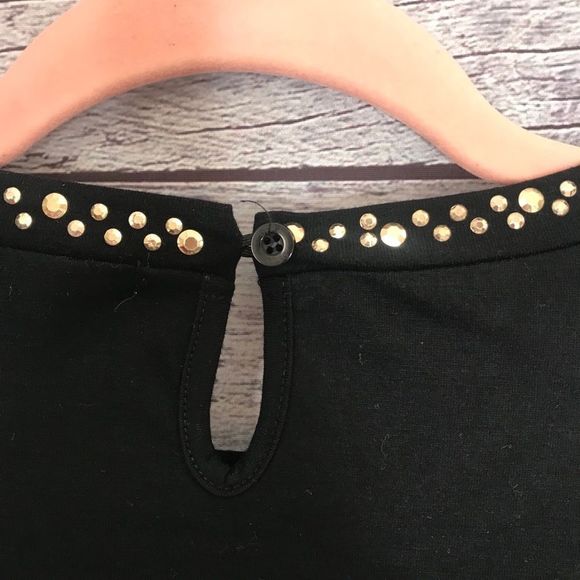 DKNY Girls Black Long Sleeve w/ Sheer arm Cutouts - Picture 4 of 6